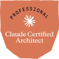 Claude Certified Architect, Professional badge (verify on Credly)